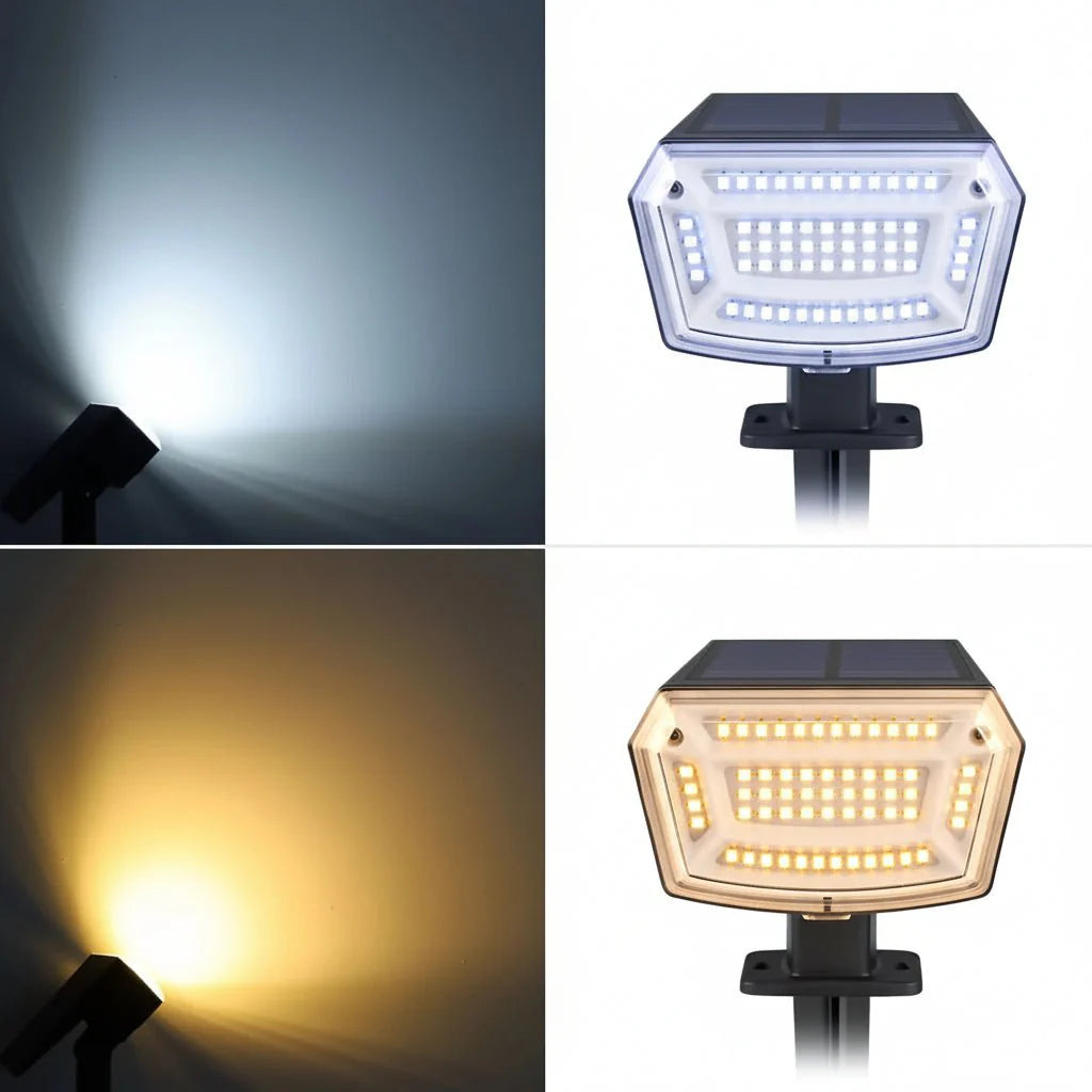 SUNBEAMER – Solar LED Floodlight with Long-Lasting Battery