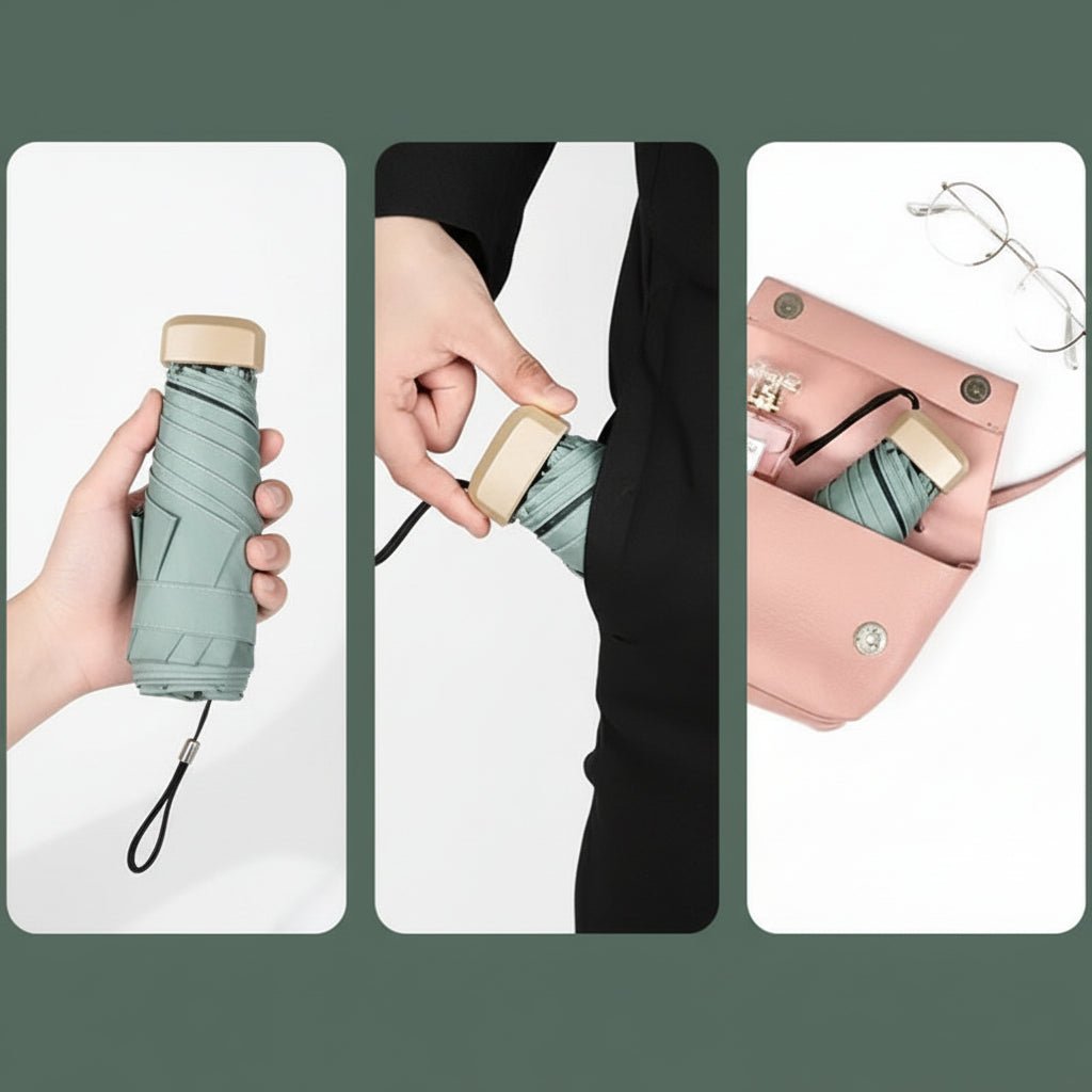 SUNPOCKET – Mini Sun Umbrella with UV Protection & Waterproof Shield