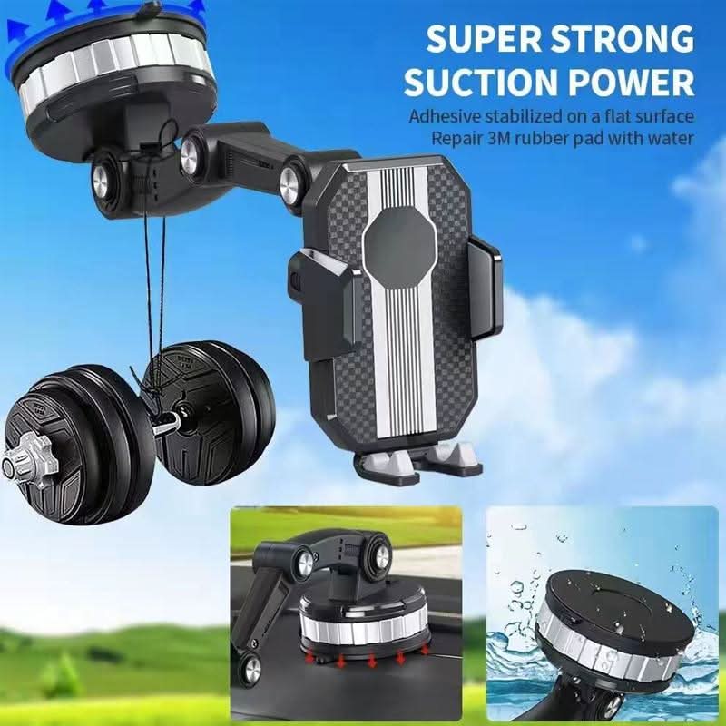 Super Adsorption – 360° Suction Phone Holder for Car, Desk & Kitchen