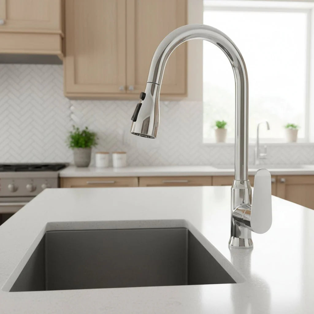 SWIVELPRO – 360° Rotating Pull-Out Kitchen Mixer Tap