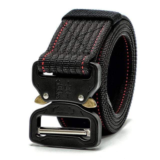 Men's Tactical Belt - Heavy Duty Military Style Nylon Riggers Webbing
