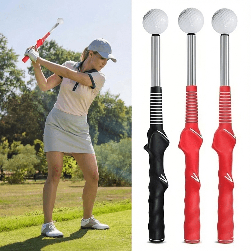 TEMPOCLICK – Retractable Golf Swing Trainer with Click Feedback