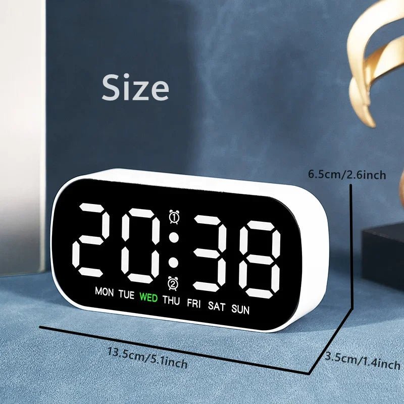 TEMPWATCH – LED Digital Alarm Clock with Dual Alarm & Temperature Display