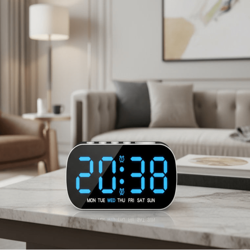 TEMPWATCH – LED Digital Alarm Clock with Dual Alarm & Temperature Display