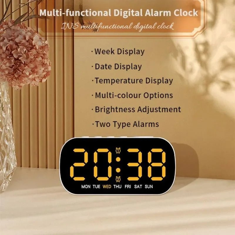 TEMPWATCH – LED Digital Alarm Clock with Dual Alarm & Temperature Display