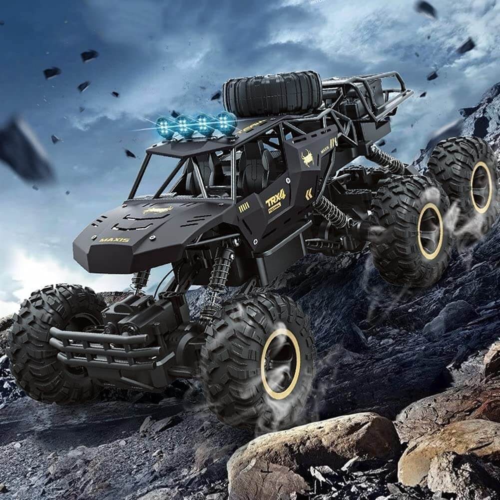 TERRAMAX – 6WD RC Monster Truck with LED Lights, 52 km/h Speed, Off-Road Fun