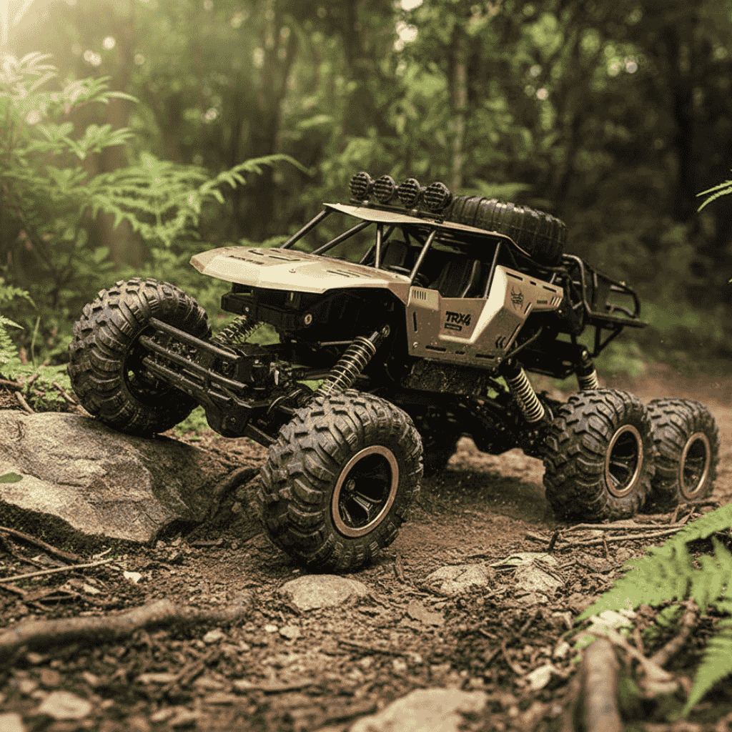 TERRAMAX – 6WD RC Monster Truck with LED Lights, 52 km/h Speed, Off-Road Fun