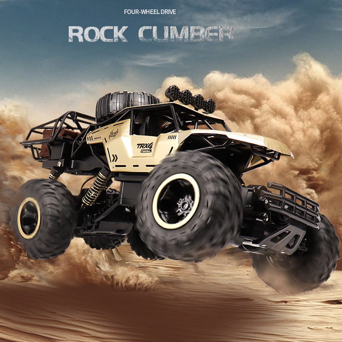TERRAMAX – 6WD RC Monster Truck with LED Lights, 52 km/h Speed, Off-Road Fun
