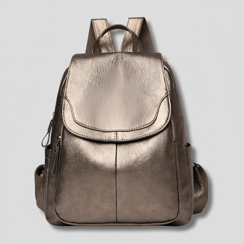THEFTLESS LUXORA – Elegant Anti-Theft Leather Backpack for Women