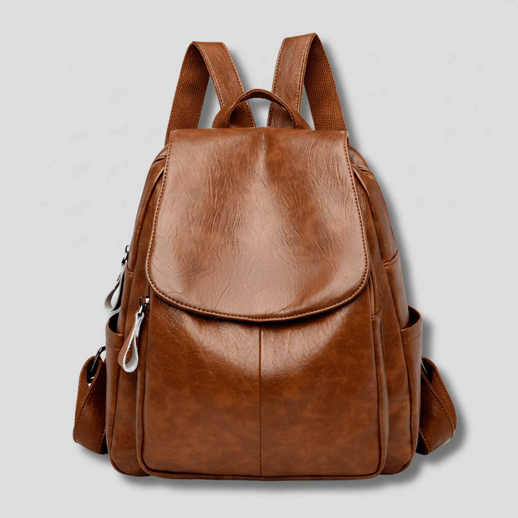 THEFTLESS LUXORA – Elegant Anti-Theft Leather Backpack for Women