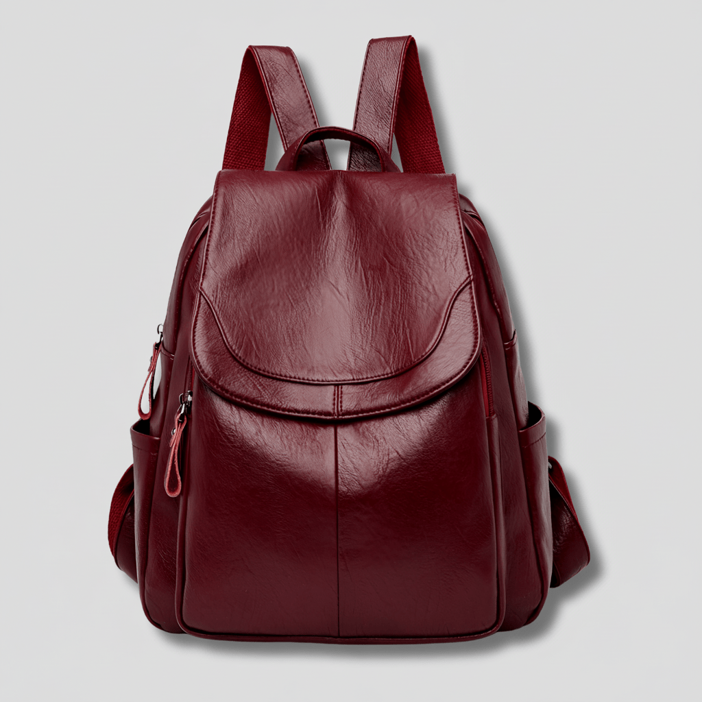 THEFTLESS LUXORA – Elegant Anti-Theft Leather Backpack for Women