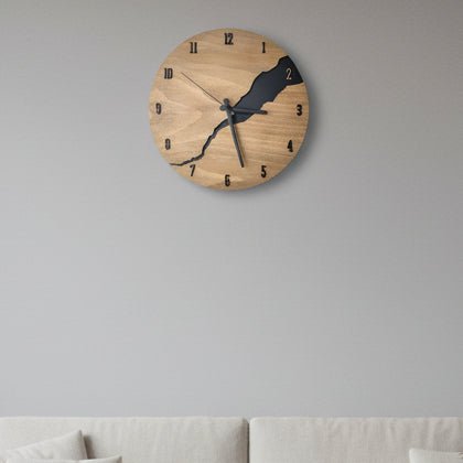 TIMBERLY – Elegant Wooden Wall Clock for Timeless Modern Home Styling