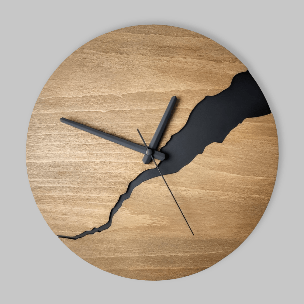 TIMBERLY – Elegant Wooden Wall Clock for Timeless Modern Home Styling