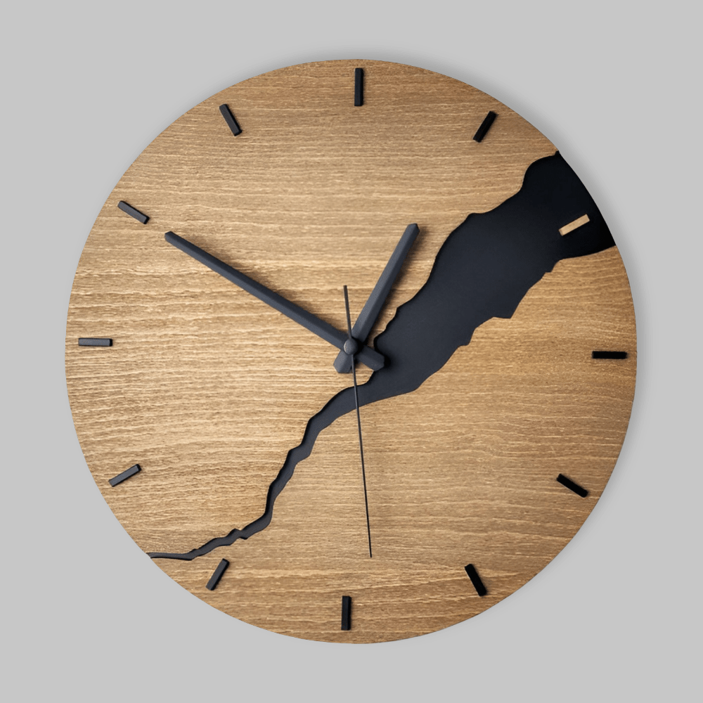 TIMBERLY – Elegant Wooden Wall Clock for Timeless Modern Home Styling