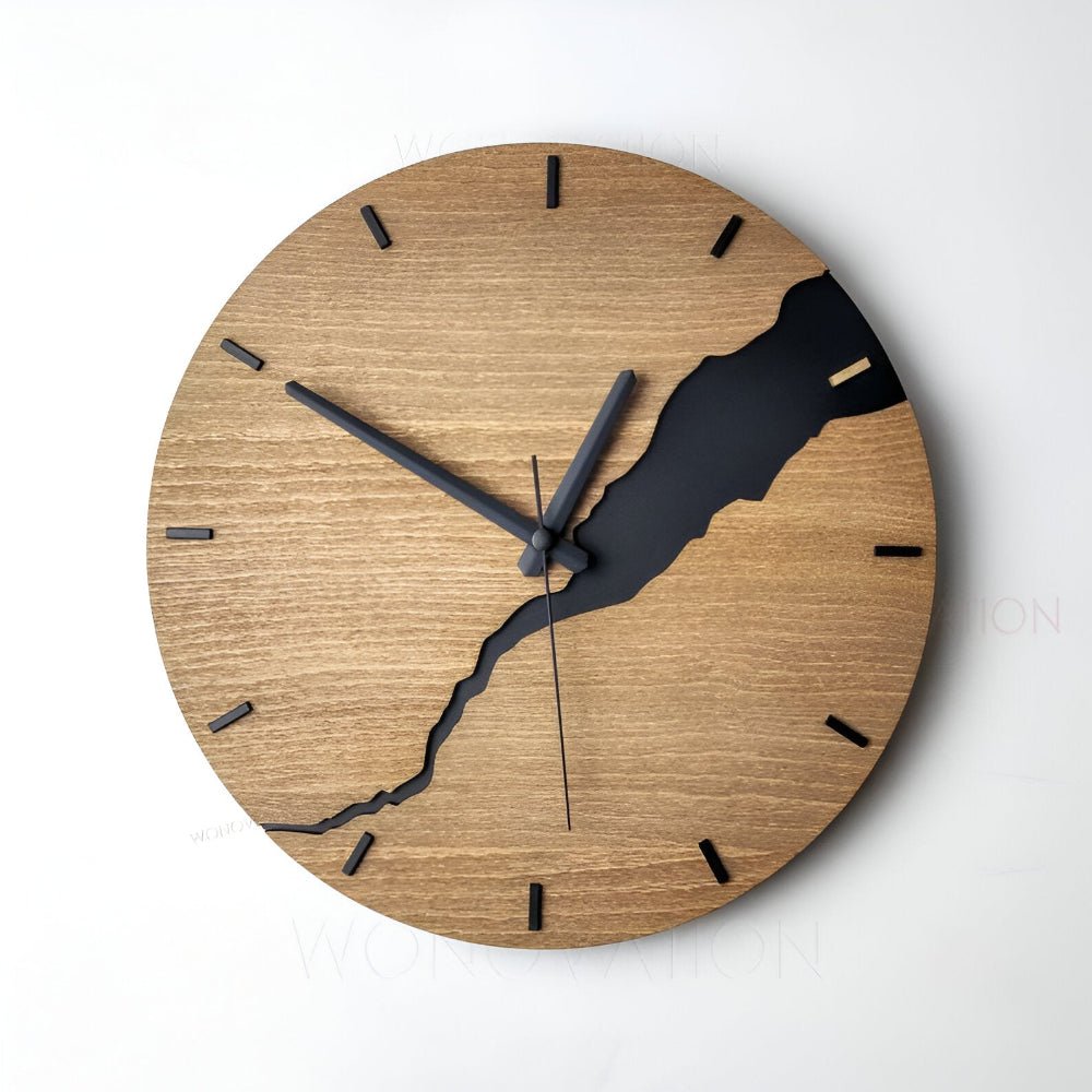 TIMBERLY – Elegant Wooden Wall Clock for Timeless Modern Home Styling