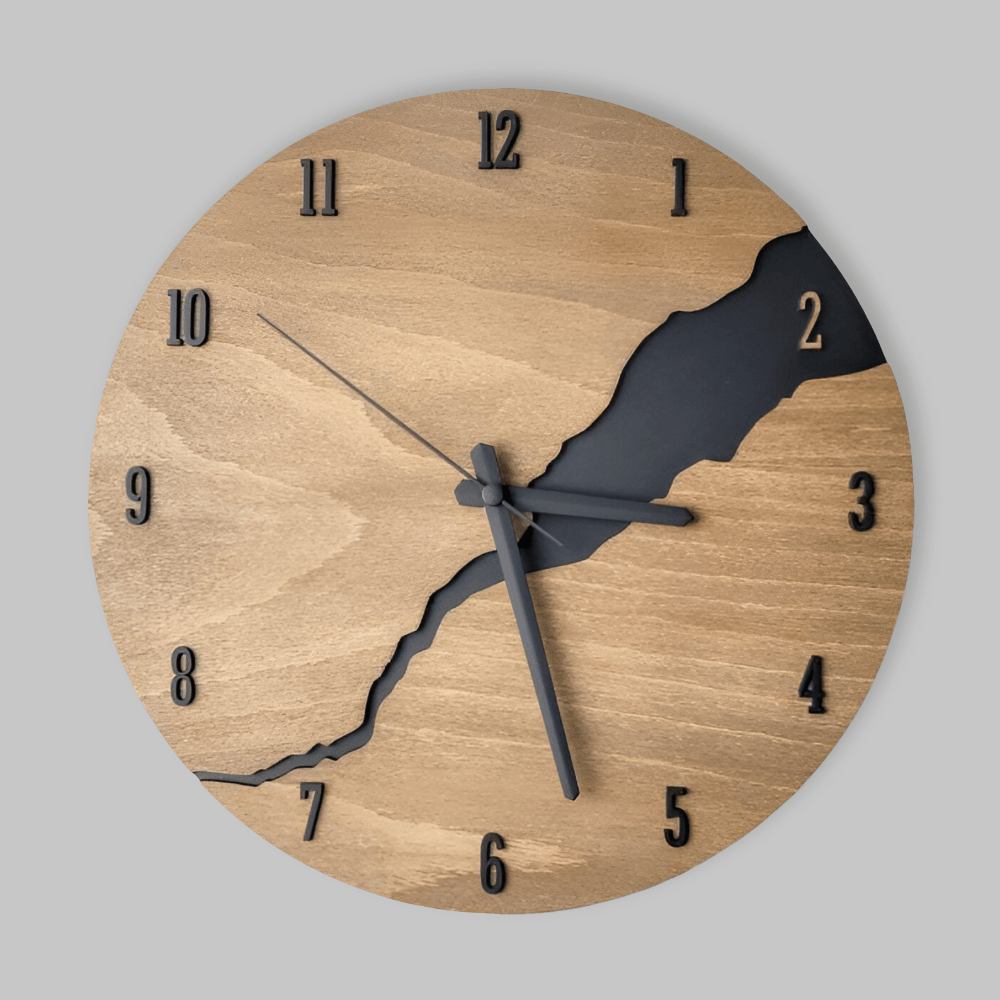 TIMBERLY – Elegant Wooden Wall Clock for Timeless Modern Home Styling