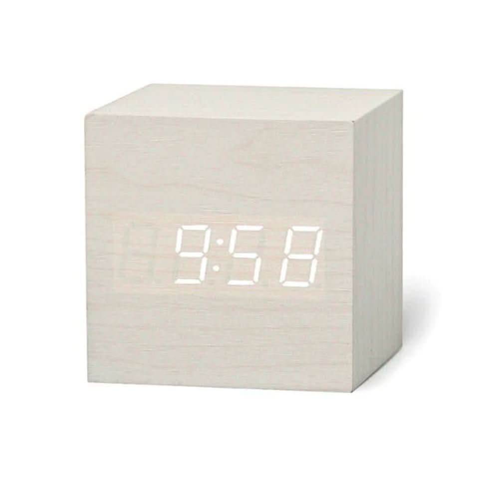 ZENICUBE – Minimalist LED Alarm Clock with Time, Date & Temperature Display