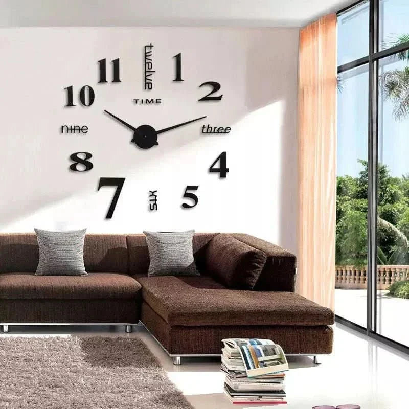 DEPTHAURA – Silent 3D Acrylic Wall Clock for Modern Interiors