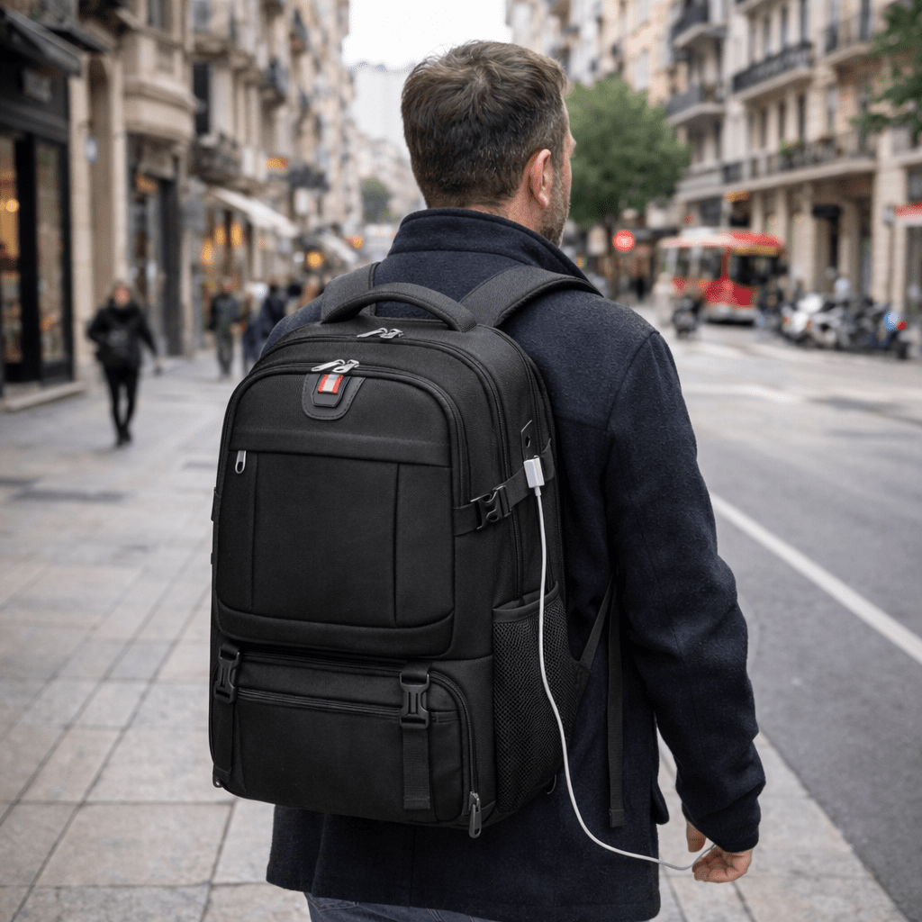 TRAVELNEST – Laptop Backpack with Insulated Food Compartment & USB Port