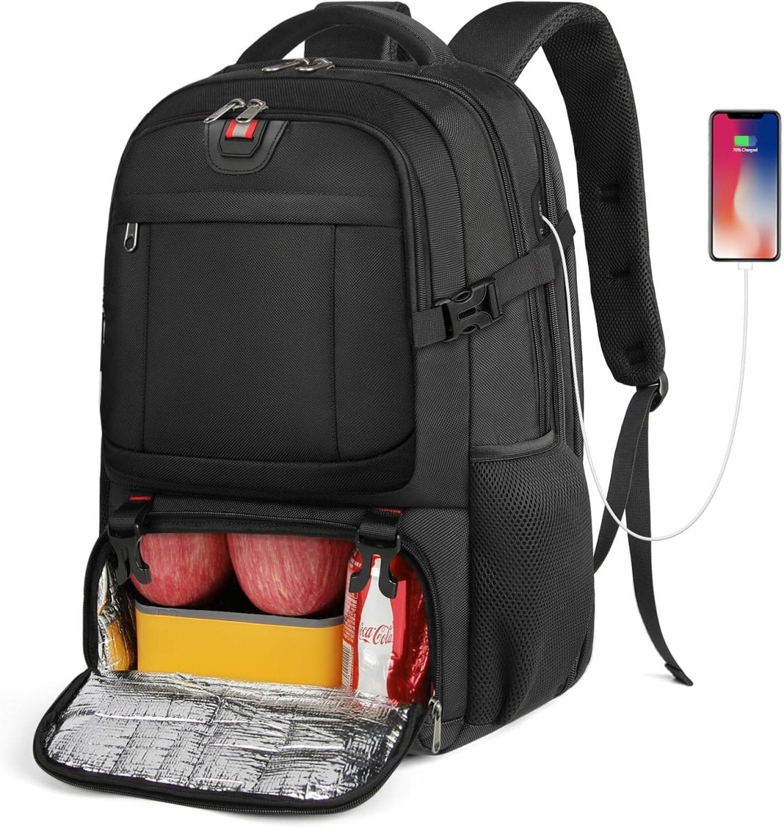 TRAVELNEST – Laptop Backpack with Insulated Food Compartment & USB Port