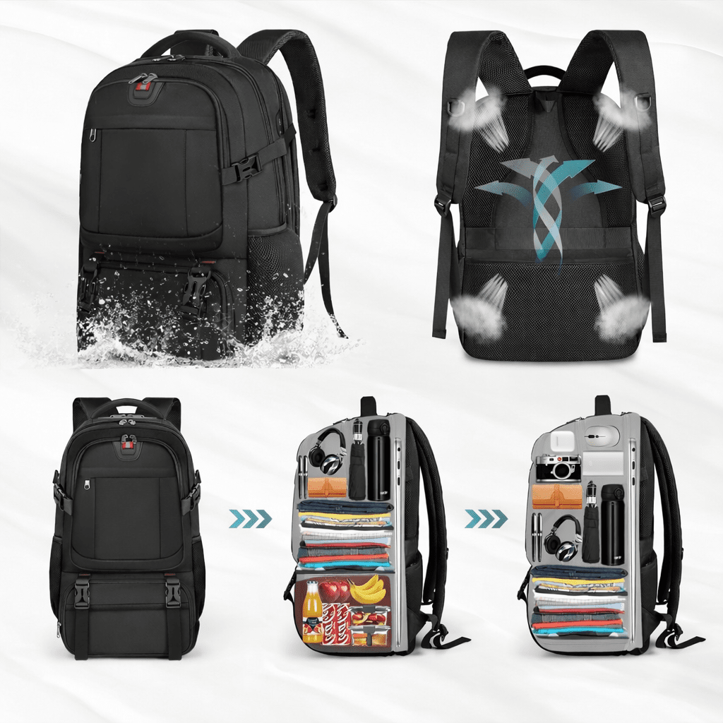 TRAVELNEST – Laptop Backpack with Insulated Food Compartment & USB Port