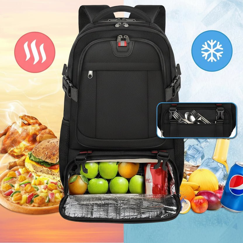 TRAVELNEST – Laptop Backpack with Insulated Food Compartment & USB Port