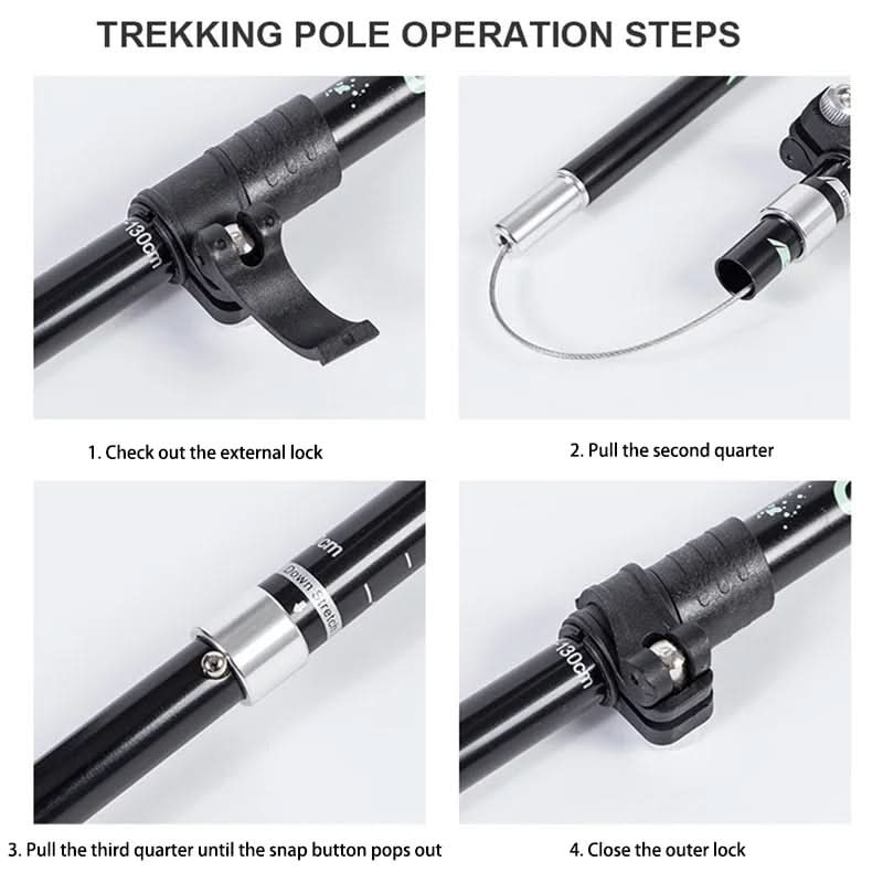 TREKLIGHT POLES – Ultralight Folding Trekking Poles for Hiking & Camping
