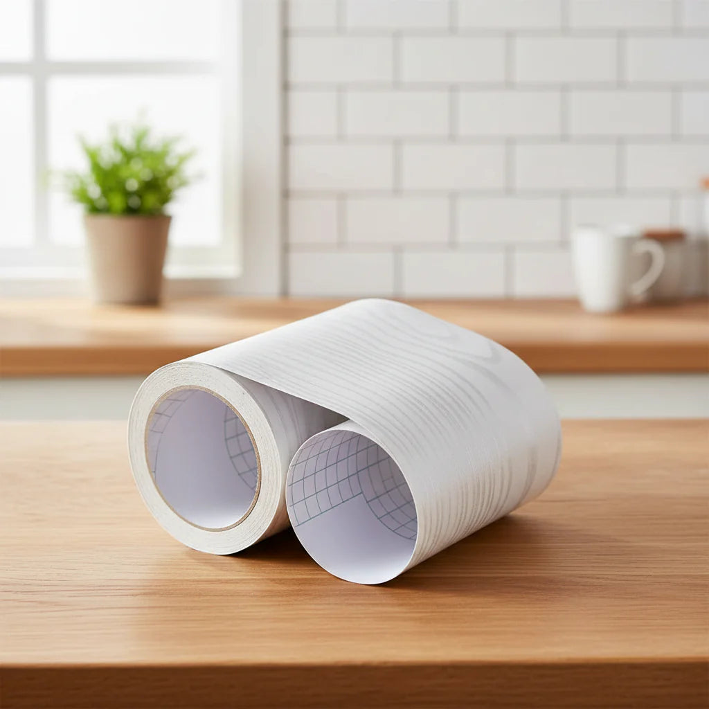 CasaForm Premium Skirting Trim | Durable PVC wood grain wall base stickers for modern decoration
