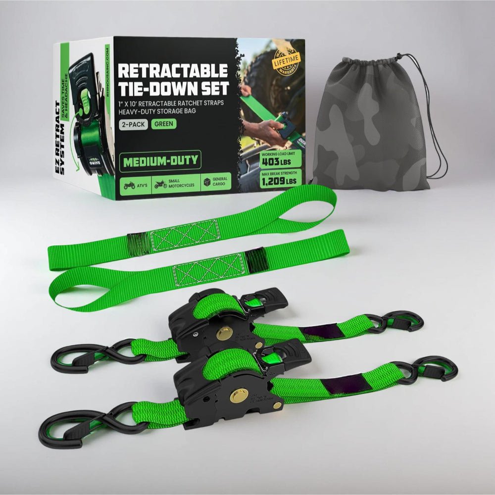TRUCKBIND – Heavy Duty Retractable Ratchet Straps for Cargo Security