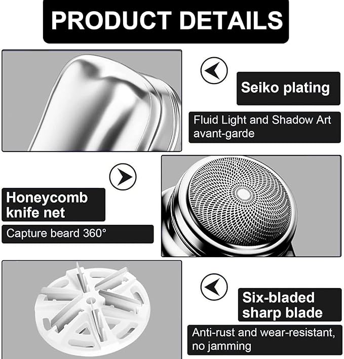 Mini Portable Shaver | Compact and Cordless Electric Shaving Device