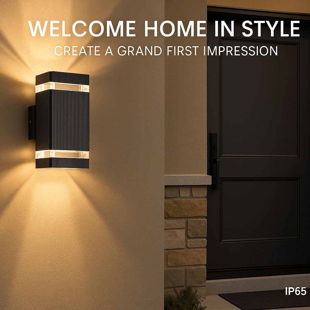 UPRAY – Modern Up & Down Outdoor Lights, IP65 Waterproof Garden Lamps