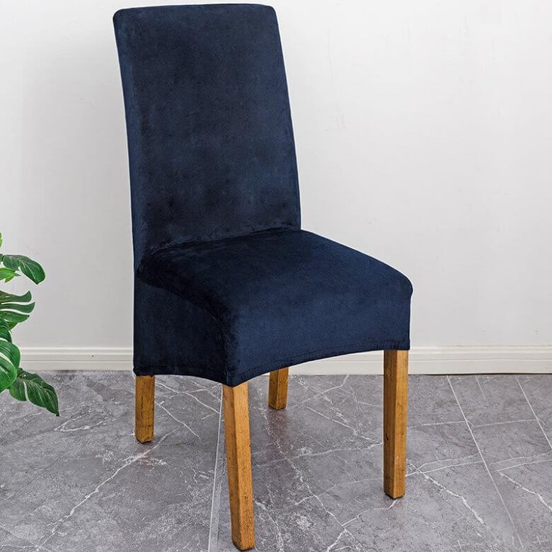 Stretch Velvet XL Size Dining Chair Covers