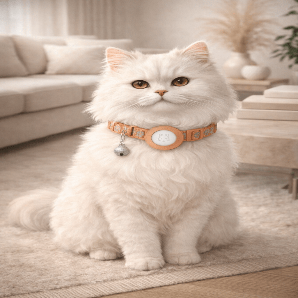 VELVETAIL SOFTCUB – Reflective Cat Collar with Airtag Holder and Safety Bell