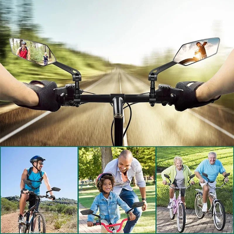 VIEWMAX CYCLEX – Adjustable Bike Rear View Mirror with Wide-Angle Visibility