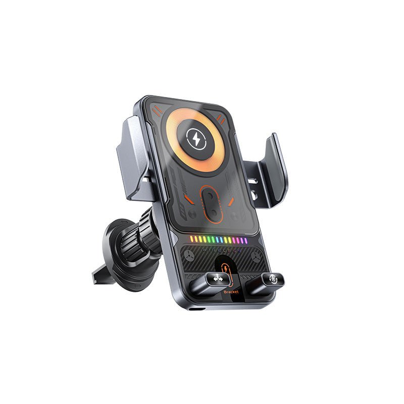 VOLTDRIVE – 2-in-1 Car Mount & Wireless Charger with Hands-Free Auto Rotation
