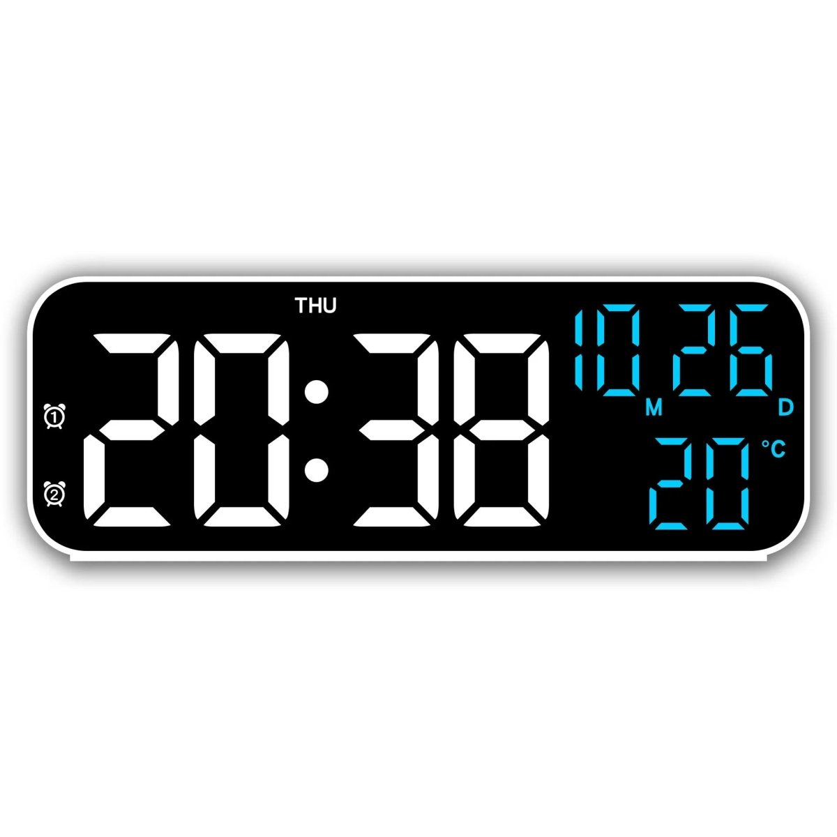 VOXSYNC – LED Digital Alarm Clock with Voice Control & Temperature Display