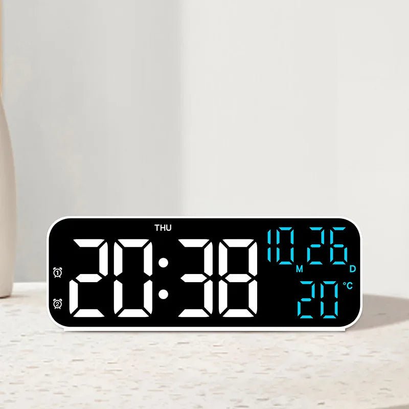 VOXSYNC – LED Digital Alarm Clock with Voice Control & Temperature Display