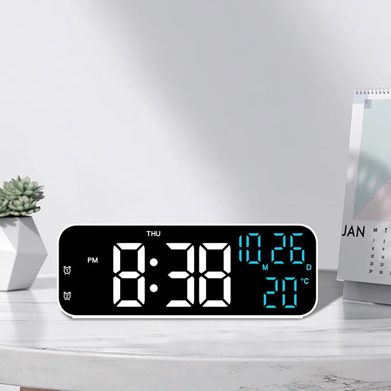 VOXSYNC – LED Digital Alarm Clock with Voice Control & Temperature Display