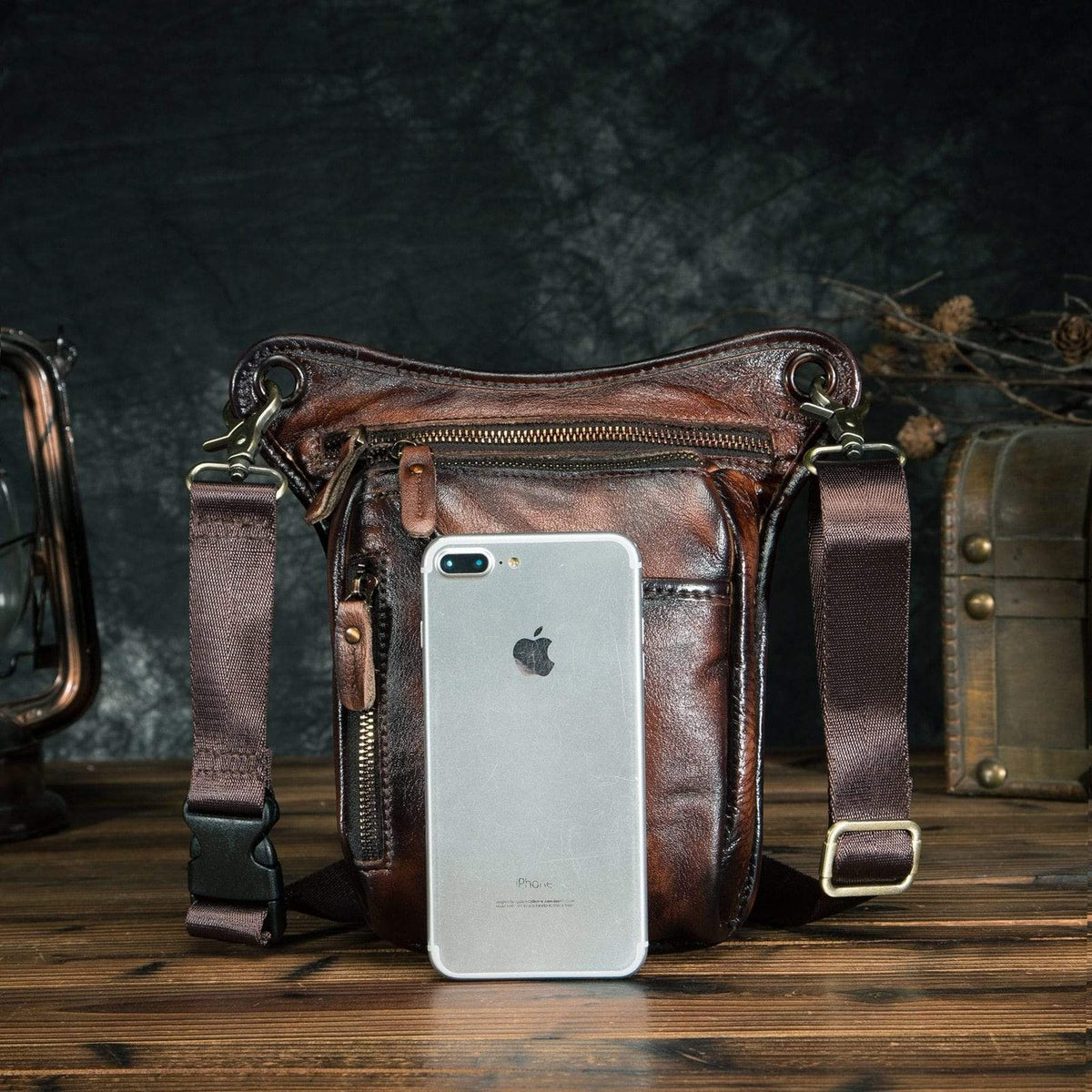 Classic Leather Shoulder Sling Bag