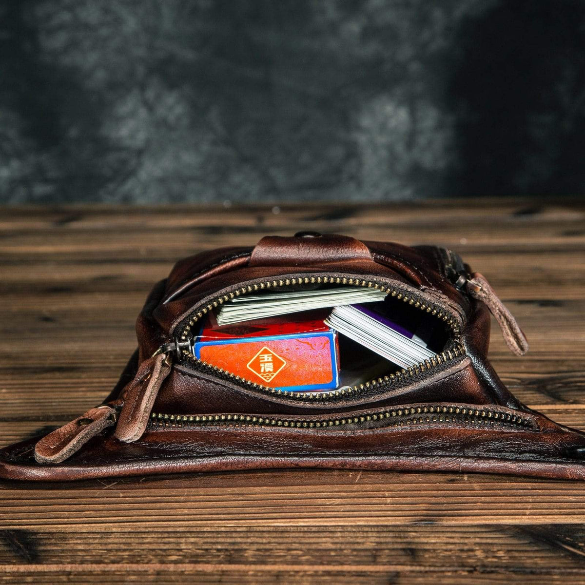 Classic Leather Shoulder Sling Bag
