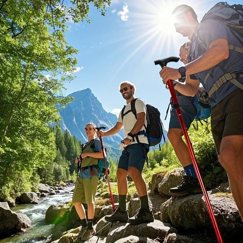 WALKFLEX – Telescopic Adjustable Folding Walking Stick for Comfortable Hiking Support