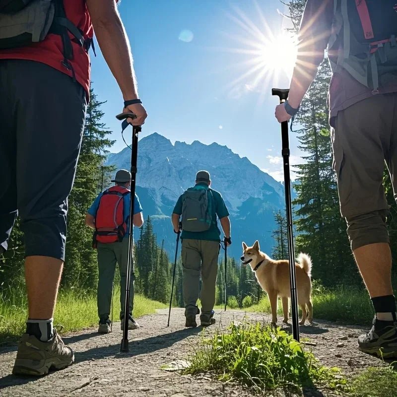 WALKFLEX – Telescopic Adjustable Folding Walking Stick for Comfortable Hiking Support