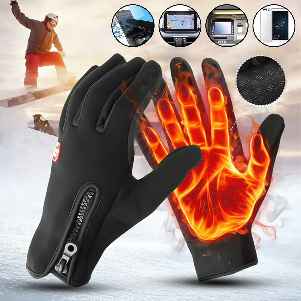 Pro Thermal Warming Touch Screen Gloves