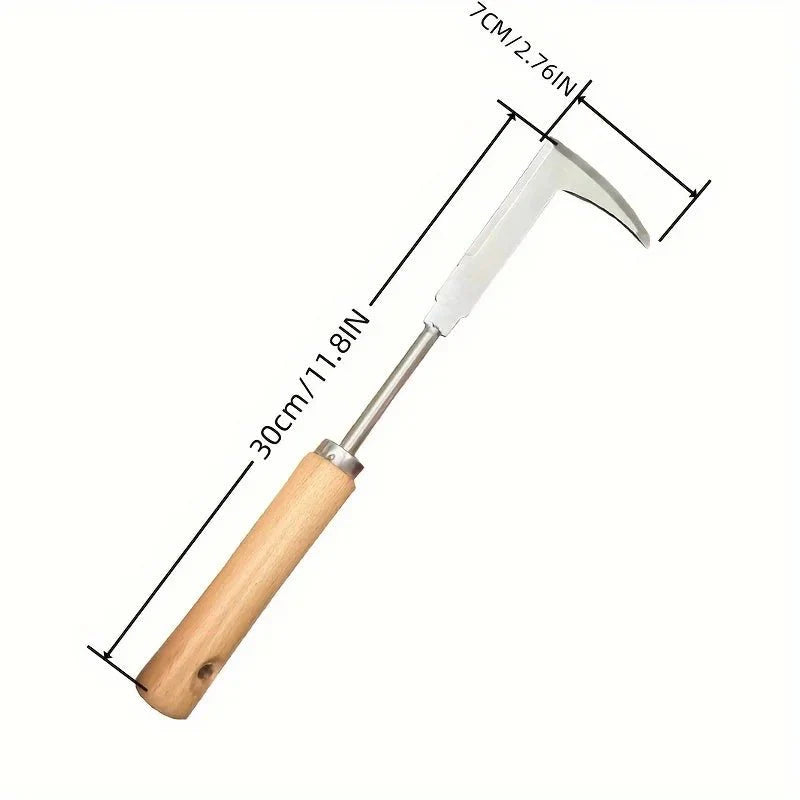 WEEDHOOK – L-Shaped Stainless Steel Tool for Precise Weeding