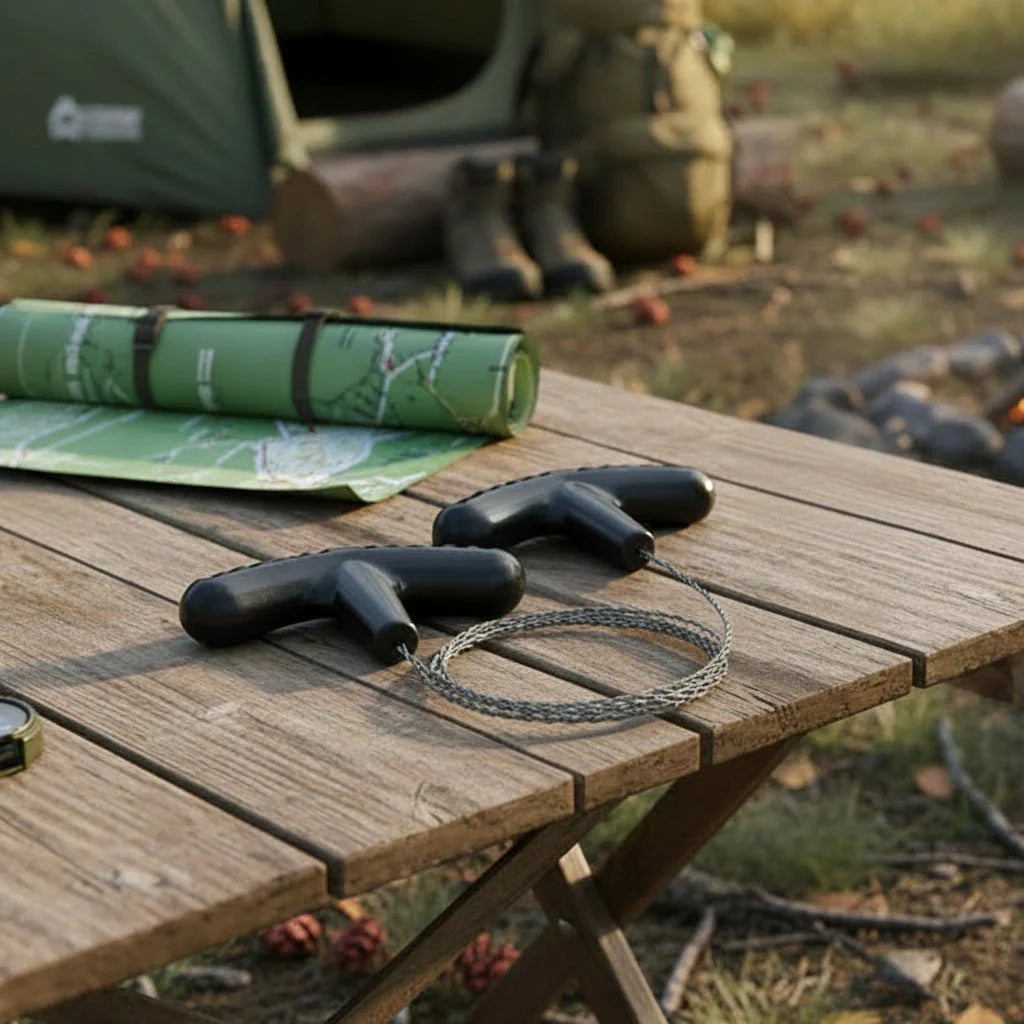 WIRECUT – Portable Steel Wire Saw for Camping, Hiking & Survival Use