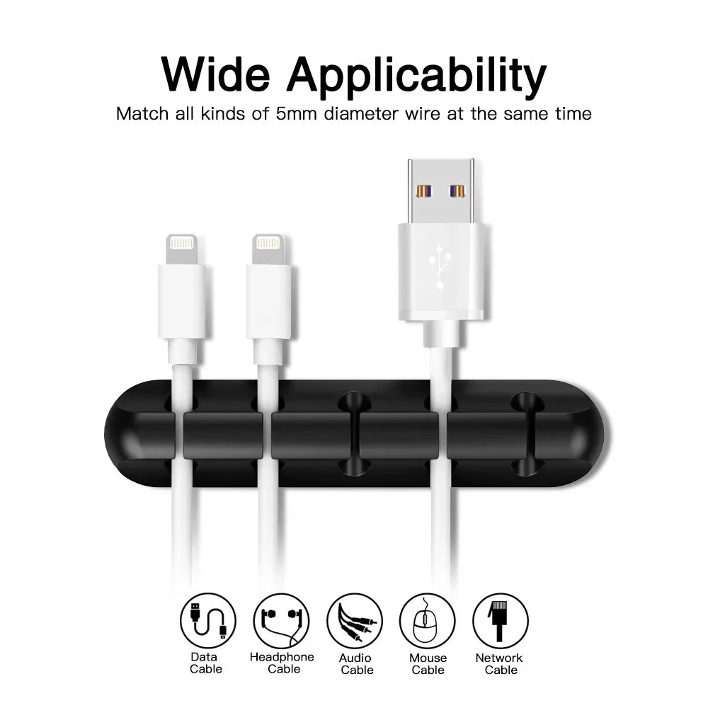 WIRENEST – Silicone Cable Organizer for Desk, Effective Cable Management Solution