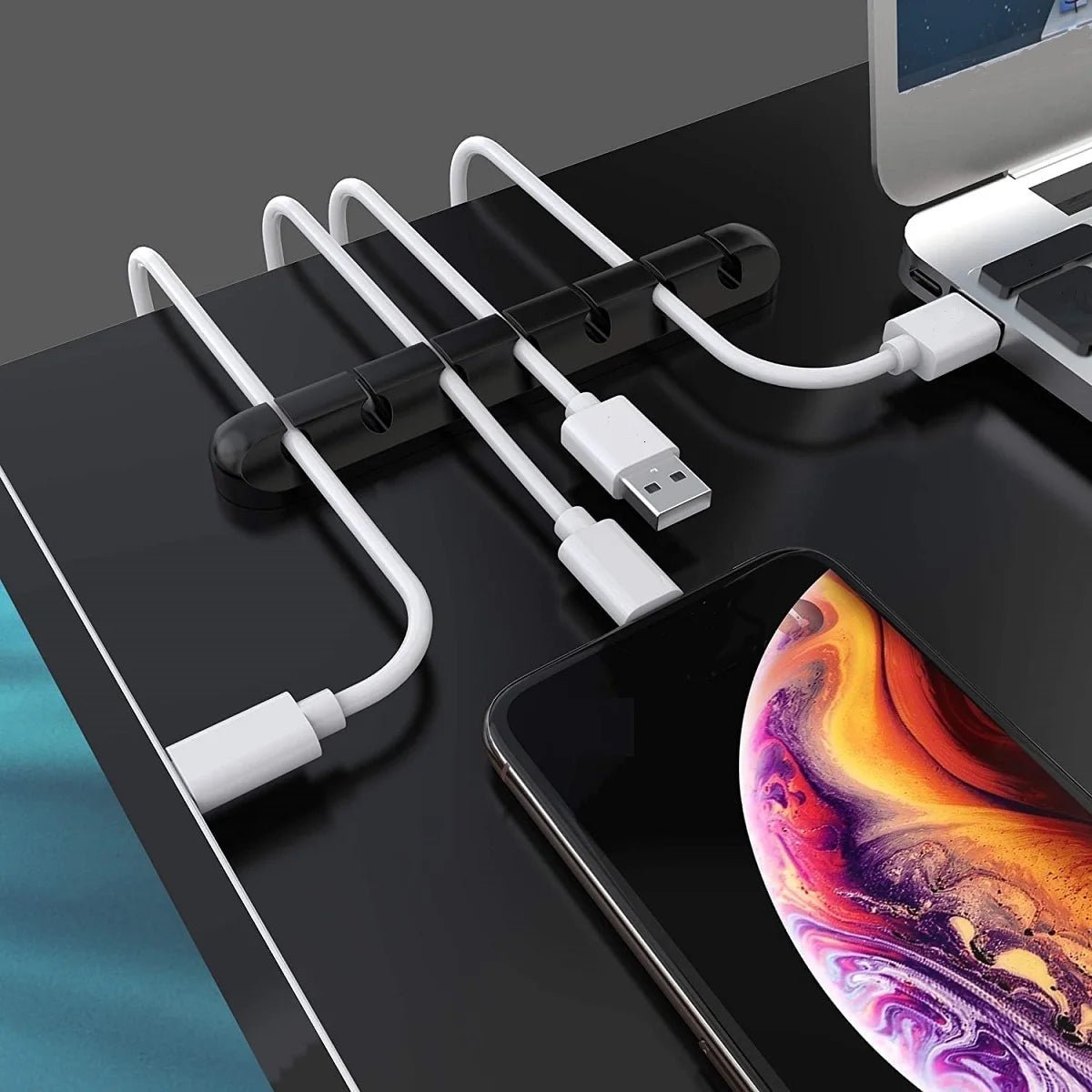 WIRENEST – Silicone Cable Organizer for Desk, Effective Cable Management Solution
