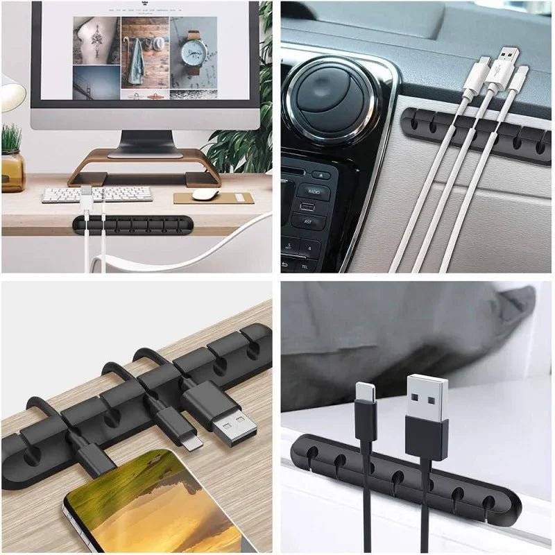 WIRENEST – Silicone Cable Organizer for Desk, Effective Cable Management Solution