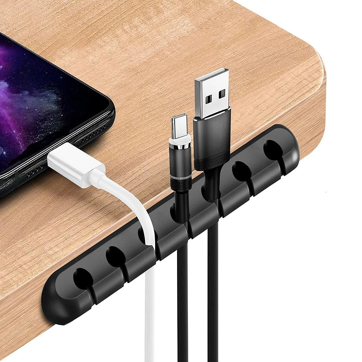 WIRENEST – Silicone Cable Organizer for Desk, Effective Cable Management Solution