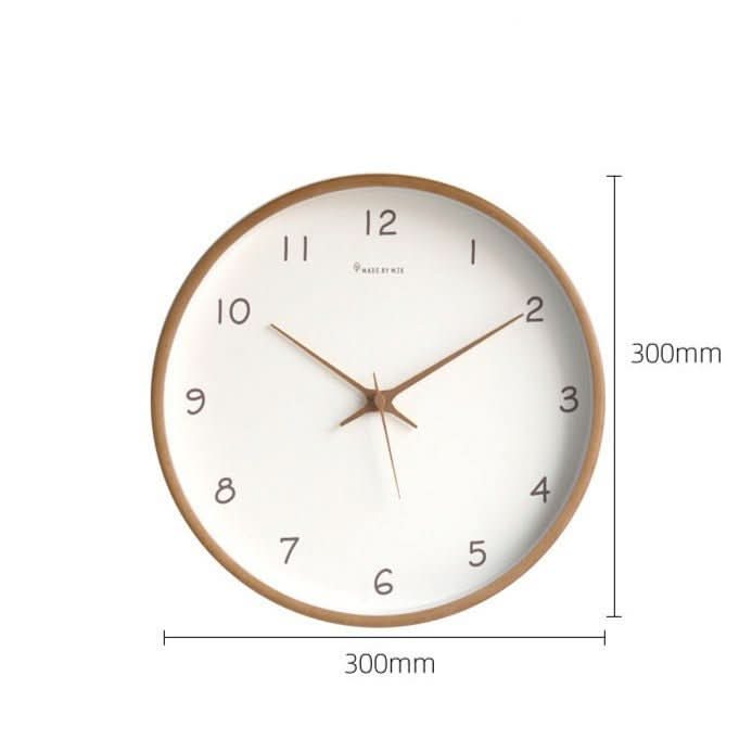 WOODHAVEN – Solid Wood 10-Inch Silent Analogue Wall Clock